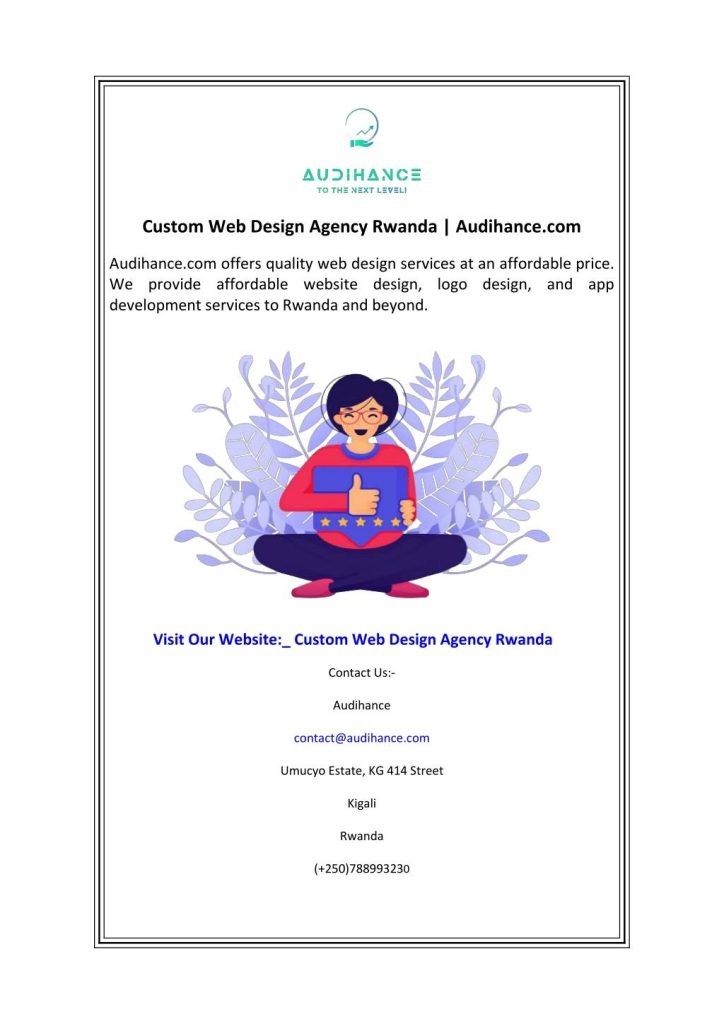 Affordable Web Design Costs for Moving & Relocation Services in Kigali, Rwanda: A Complete Guide